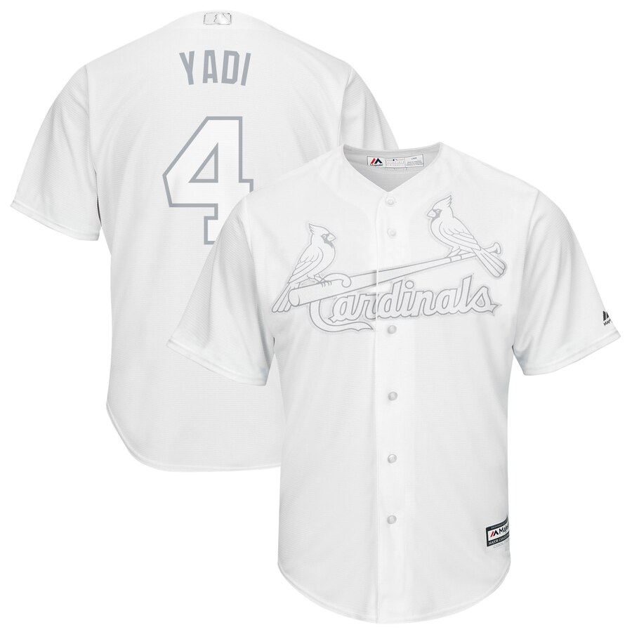 Men St.Louis Cardinals #4 Yadi white MLB Jerseys->st.louis cardinals->MLB Jersey